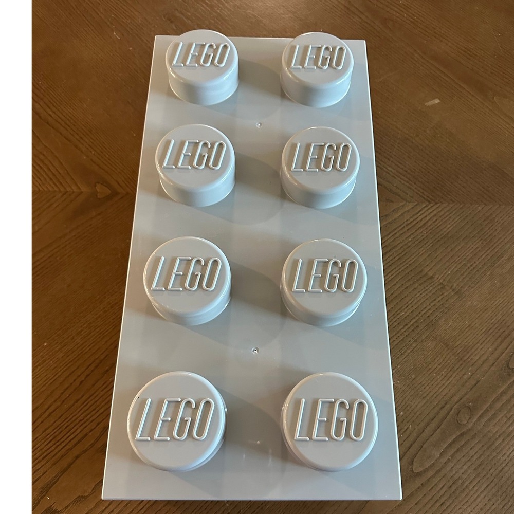 LEGO Storage Brick 8 Light Gray Stackable Toy Box Container